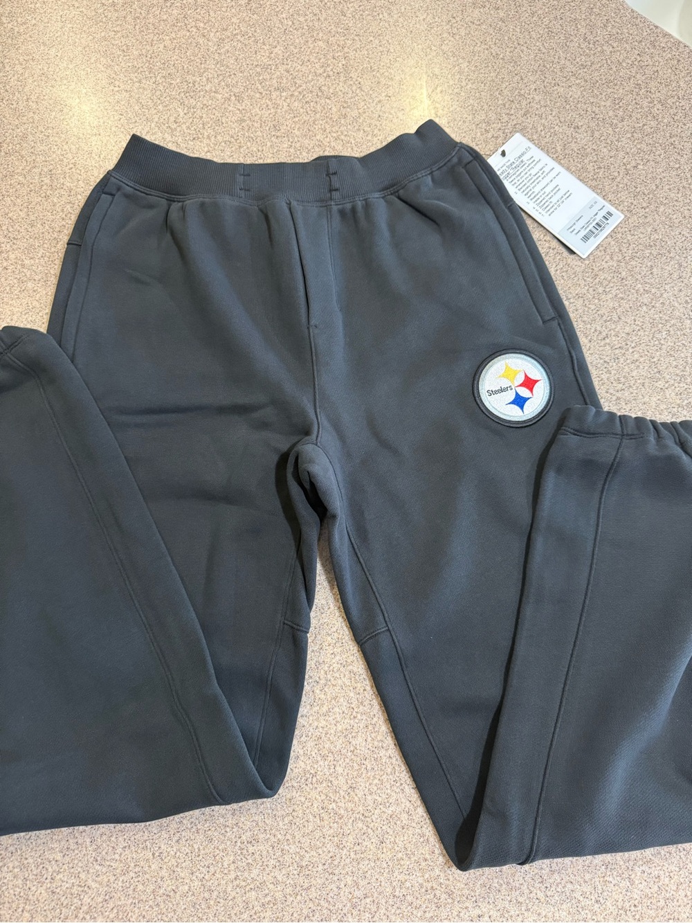 Steelers lululemon athletica Men's Black Sweat Joggers with Team Patch